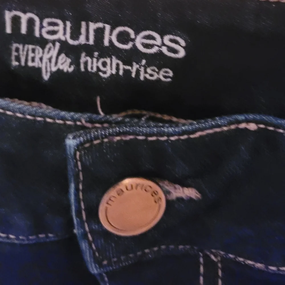 Maurices Womens Jeans Sz 18W Skinny High Rise Dark Blue Jeans